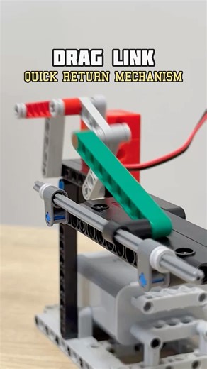 Drag Link: Quick Return Mechanism #legotechnic #mechanical