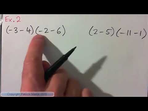 Evaluate expressions with negative numbers using PEMDAS: -3(4 - 7) and (-3 - 4)(-2 - 6)