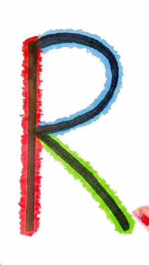 Learn Capital R | Easy Coloring for Kids 3–5 (Stay on the Lines!)