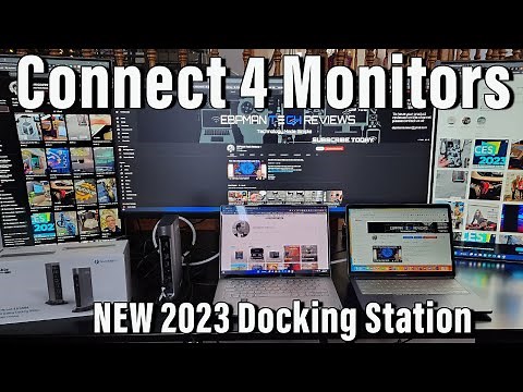 Connect 4 Monitors to Your Laptop! New 2023 Thunderbolt from Pluggable