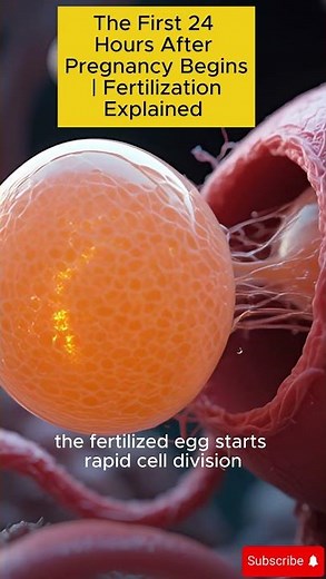 The First 24 Hours After Pregnancy Begins | Fertilization Explained in 3D