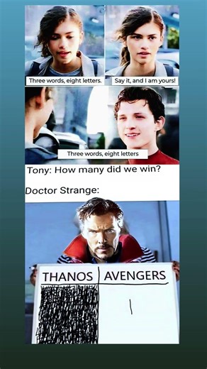 three words eight letters but marvel fans were shocked 😳🔥 | mcu meme #marvel #avengers #mcu #shorts