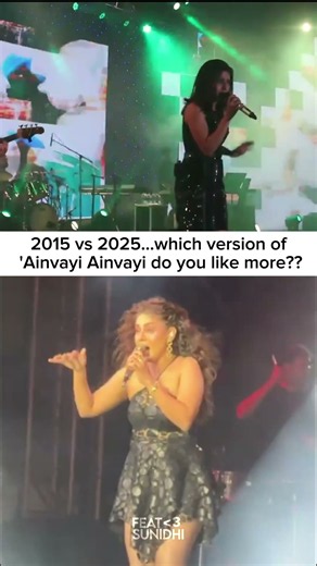 10 years apart. The same fire. The same Sunidhi Chauhan⚡🔥