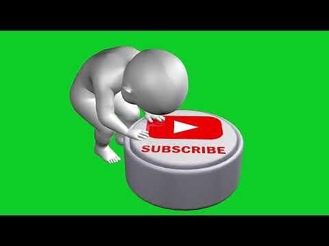 3D Subscribe and Like Button Green Screen Video No Copyright Footage