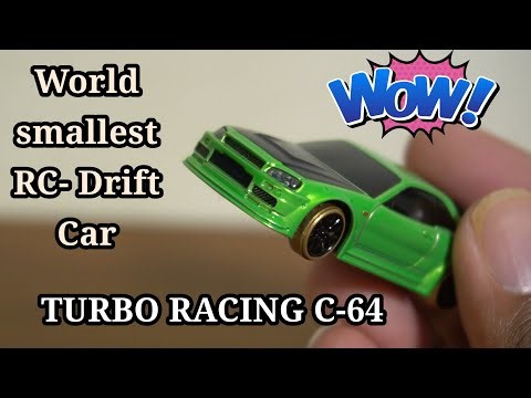 World’s Smallest RC Drift Car Review | Turbo Racing C-64 Unboxing & Test Drive