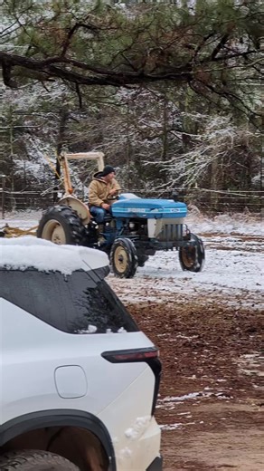 Now it's a snow day! ❄️🚜😂
