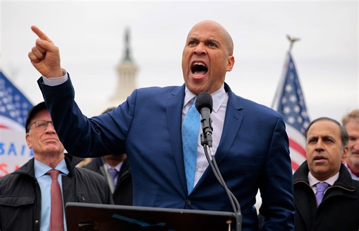 Cory Booker’s marathon Senate floor speech stretches into the night in protest over Trump actions