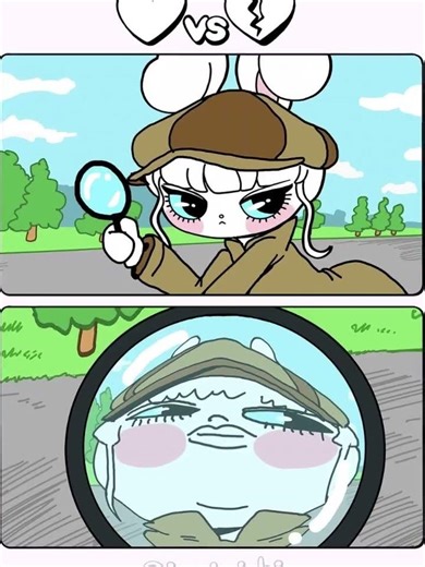 Reflected Reality💋🌧️✨| ©i_mimichi #shorts #comics #animation #mimichi