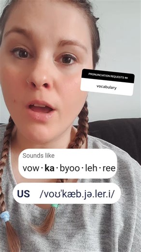 Jessie | American Accent Training on Instagram: "🗣VOCABULARY (Pronunciation Request) DM me TOP TIPS if you want my FREE guide to efficient & effective accent reduction #accentcoach #englishpronunciationtips #americanaccenttraining #americanaccent #canadianenglishaccent #canadiannewcomer"