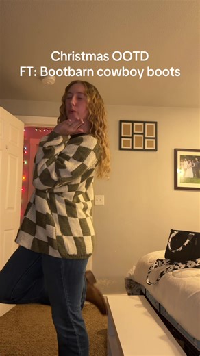 Christmas OOTD with Perfect Cowboy Boots from Bootbarn