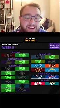 Week 5 NFL Predictions! | #nfl #nflschedule #nflpredictions #football #nflgames