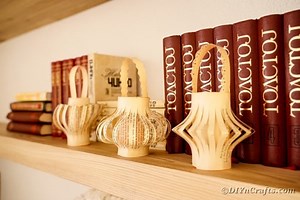 Watch the magic of creating these rustic decorations from old book pages