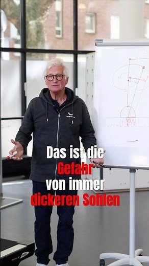 Das ist die Gefahr von immer dickeren Sohlen bei Laufschuhen.