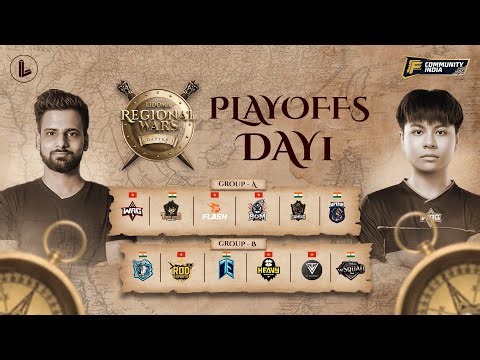 [HINDI] LIDOMA REGIONAL WARS | PLAYOFFS DAY 1 #TG #ELITE #WAG #HEAVY #HIND #FLASH #CPT