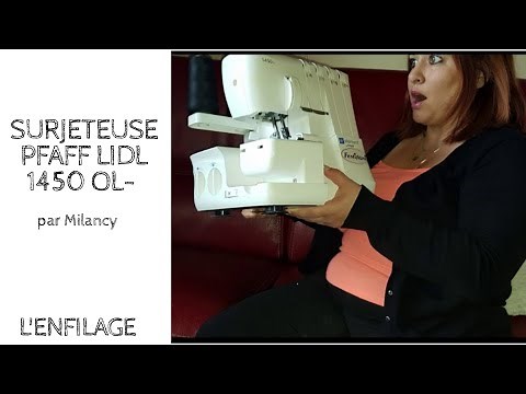 PFAFF LIDL 1450 OL OVERLOCK MACHINE - THREADING