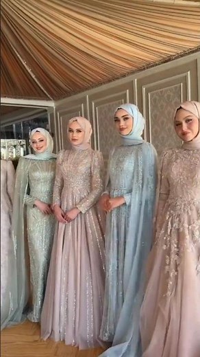 En Şık #tesettür Abiye Modelleri düğün Abiye Elbise #hijab style #Dresses
