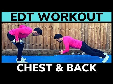Escalating Density Training // EDT Workout For Chest & Back // Beat The Trainer Challenge