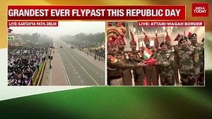 Watch: Flag hoisting ceremony at Attari-Wagah border on Republic Day