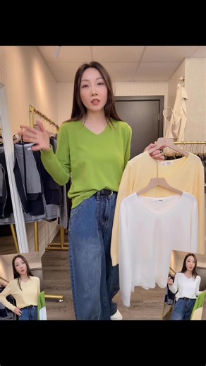 1.8K views | 棉花糖V領top ☑️胸38” 﫶長22” 綠#C888 ,黃#C889 ,白#C890 #Mycc #myccfashion | My cc | Facebook