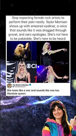 She refused to perform beauty. She performed power instead. #TaylorMomsen #ThePrettyReckless