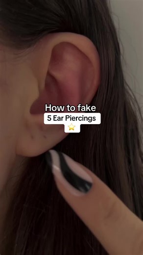 How to Fake 5 Ear Piercings with Just 2