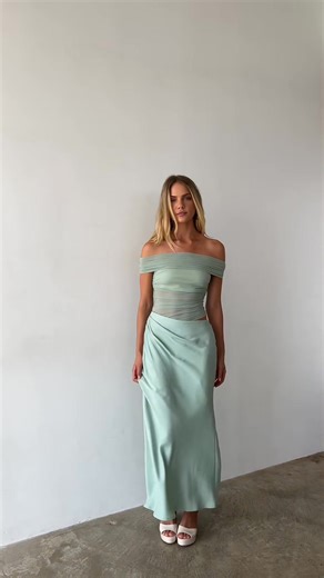 A fit was definitely thrown來懶 Shop our newest arrival, the Rosalia Mesh Maxi Dress in Sage Green #maxidress #weddingguestdress #ootd #ootn | American Threads | Facebook