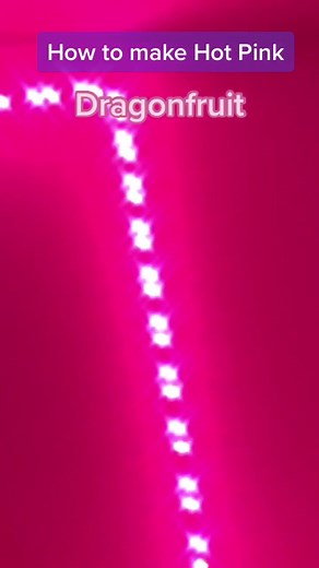 How to make Hot Pink Dragonfruit colour on ledlights - #fyp #dragonfruit #hotpink #ledlights #diy #colours #led #lights #aesthetic #bling #nice #viral