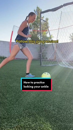 Sometimes it’s hard to understand what locking the ankle means, or what it even is supposed to look and feel like when we shoot! Following this progression will help with that and help you get that ankle lock down so you can create more power on your shots! 🙂 Have any questions? Dm me or comment below! #sports #soccer #messi #ronaldo #athlete #neymar #goat #blowthisup #explore #me #skills #footballedit #video #fyp #duespaid #iam1stphorm #lasvegas #lasvegassoccer #alexmorgan #nwsl #soccertrainin
