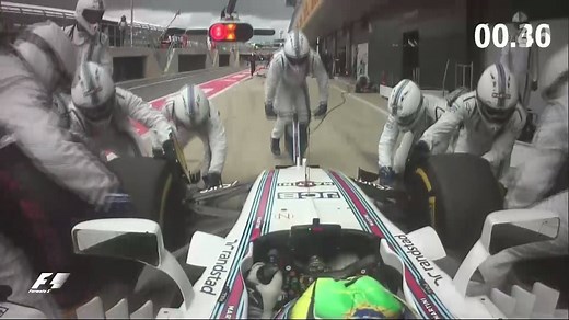 2.02 seconds ⏱ 👀 Williams Martini Racing clock the fastest pit stop of 2017 so far 💪🏻 | F1