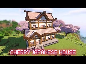 How to Build a Stunning Cherry Blossom Japanese House in Minecraft | Step-by-Step Tutorial