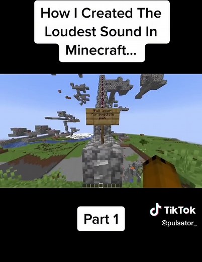 Creating the Loudest Sound in Minecraft