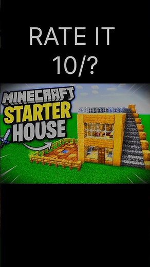 Minecraft Starter House 🏡 Every Beginner Needs! #minecraft