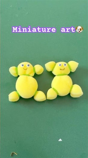 Sponge teddy Bear 🐻 #sponge #minhwacuties #diy #diycrafts #ytshorts #5minutecrafts #viral #trending