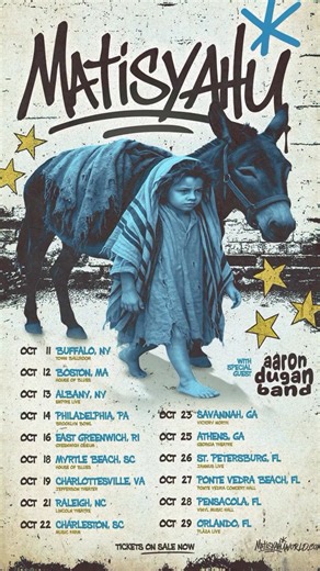 Ancient Child Tour starts next month. We'll be playing the hits, songs from the new album, and what the fans want to hear. What songs are on your list? Matisyahuworld.com | Matisyahu