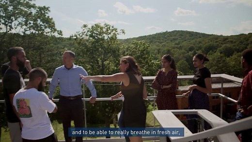 1.2K views · 39 reactions | At the new Kean Skylands campus in Jefferson, students with associate degrees can earn their bachelor's degrees on a unique campus with a renovated former abbey and a treehouse classroom building, all connected by a beautiful skywalk. | Kean University | Facebook