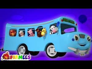 Rodas no ônibus | Canção infantil | Animação Farmees Português | Desenhos animado