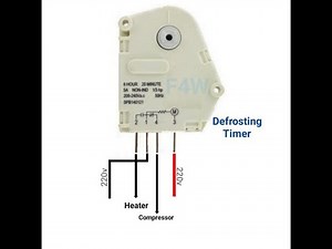 CONNECTION OF MECHANICAL TIMER FOR ICE CREAM, FRIDGE OR REFRIGERATOR
