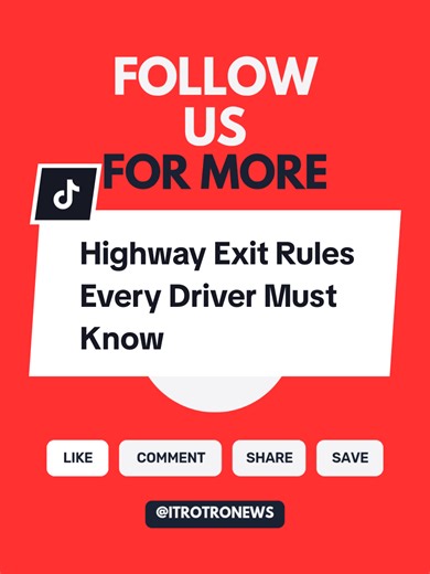 Highway Exit Rules Every Driver Must Know