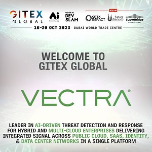 💫 We're excited to introduce you to Vectra AI to GITEX GLOBAL! 🌍 Vectra AI empowers security teams to rapidly prioritize, investigate and respond to the most advanced and urgent cyberattacks in a hybrid environment. Meet the Vectra AI team at GITEX GLOBAL and get a glimpse into the future of cybersecurity. 🎟 Get your Early Bird Ticket: https://bit.ly/3Ed2uVl GITEX GLOBAL ➡️ gitex.com 📍Dubai World Trade Centre 🗓 16-20 October 2023 . . . #GITEXGLOBAL #GITEXAFRICA #GlobalDevSlam #ArtificialInt