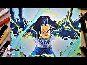 Como Dibujar al Androide 17 en su Épica Muerte Fanart. How to Draw A17 Dragon Ball Super DibujAme Un