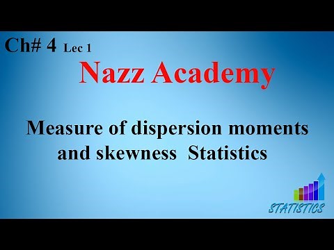 Measure of dispersion moments and skewness Statistics Ch# 4 Lec 1