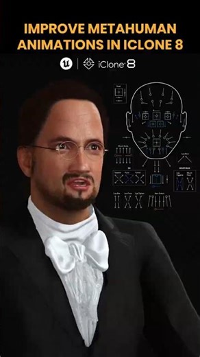 How I Fix MetaHuman Animator Faces with iClone 8’s HD Face Control #CC5 #UE5 #3danimation