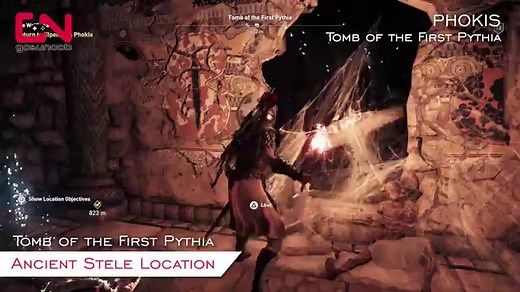 Tomb of the First Pythia Ancient Stele Location - Assassin's Creed Odyssey