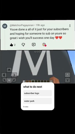 making subscriber logo part 8 in Minecraft #subscribe #subscriberlogo #minecraft