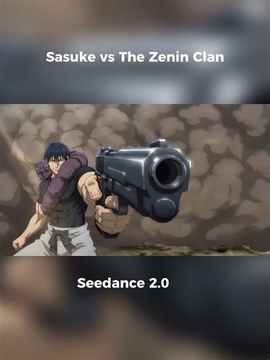 Sasuke vs Zenin Clan #naruto #jujutsukaisen #seedance #anime