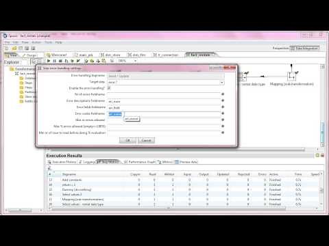 pentaho kettle tutorial data integration - by inflow : error handling