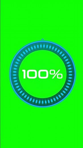 Green Screen Loading Animation | 0 to 100 Loading Clock Style Progress | Free VFX #loadinganimation