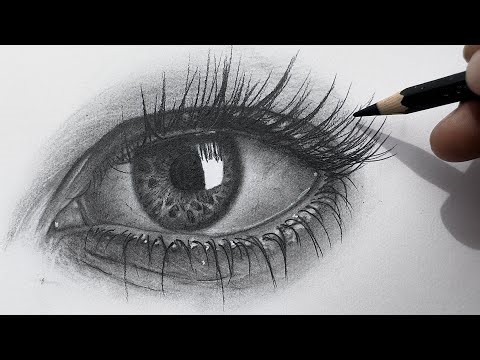 HYPER REALISTIC EYE DRAWING With Camlin Pencils