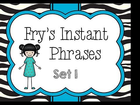 Fry’s Instant Phrases set 1 | Fluency Practice | Learn to READ!
