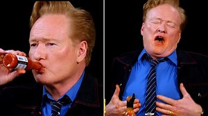 Conan O’Brien Goes Viral After Eating Hot Wings: “I’ve Never Felt So Alive!”